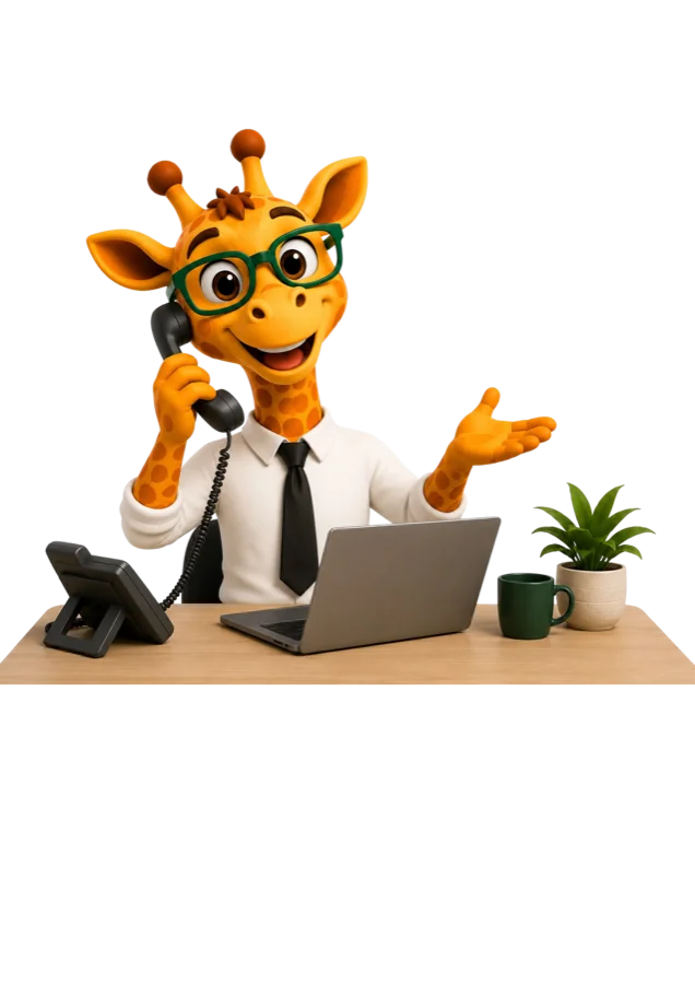 Maskot FEDS na telefonu